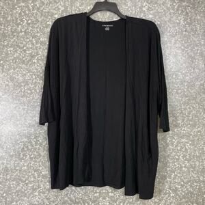 Lane Bryant Women's Plus Size Lightweight Black Cardigan - Size 14/16 - Long